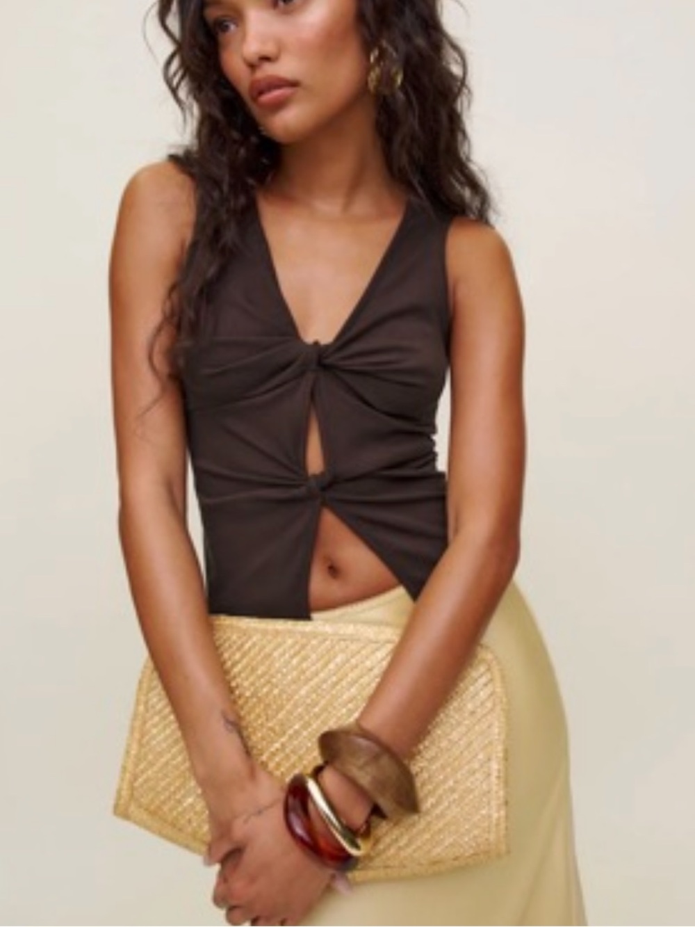 Reformation Tefi Knit Top